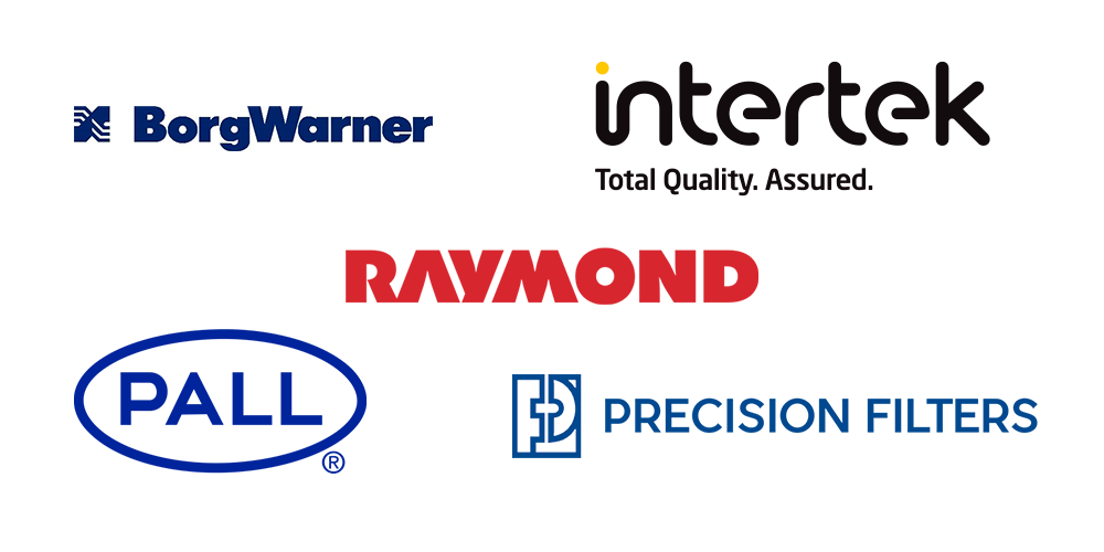 BorgWarner, Intertek, Raymond, Pall and Precision Filters logo 