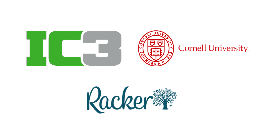 Ic3, Cornell and Racker logos 