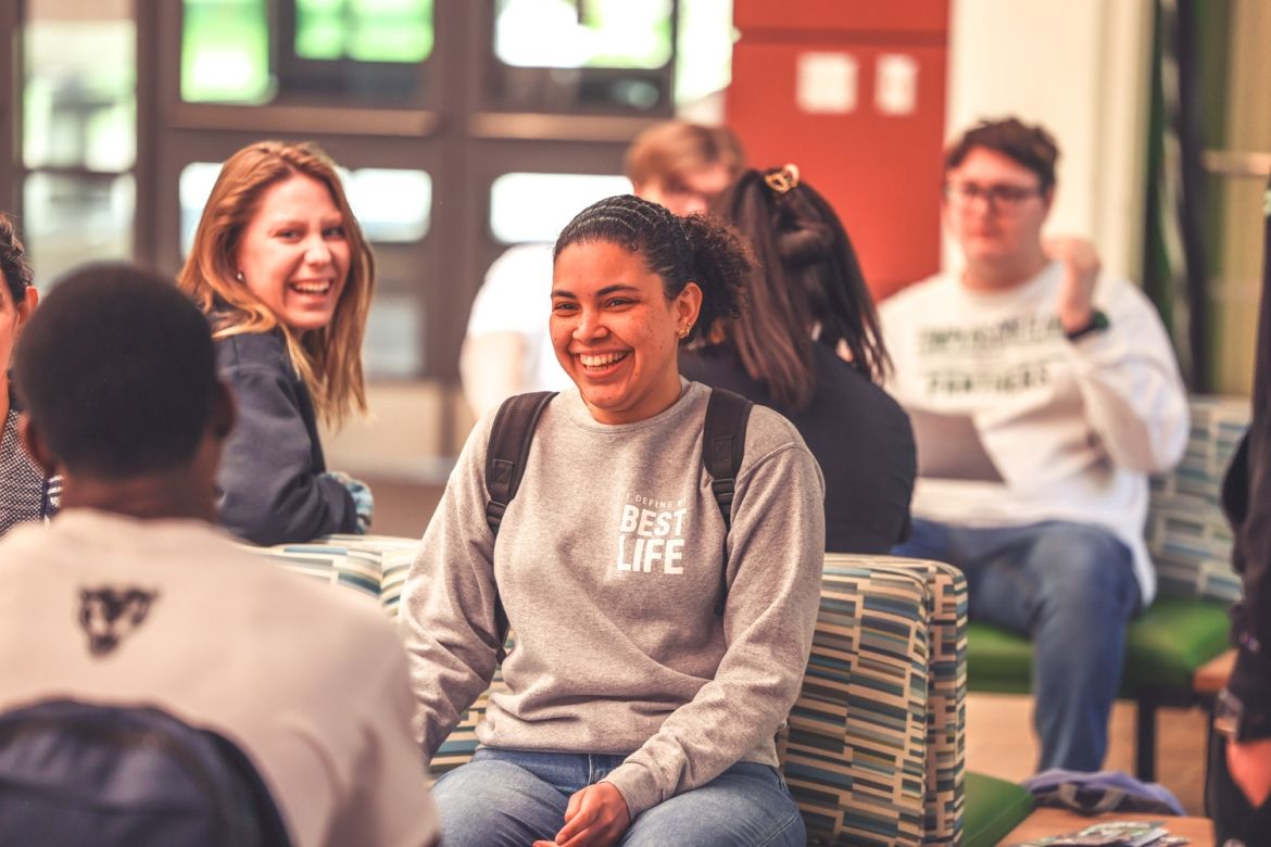 Students hanging out