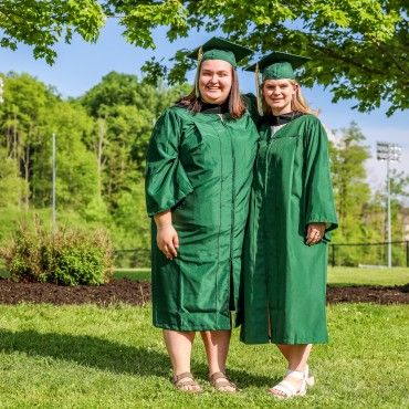 2024 CollegeNow Graduates from Bainbridge-Guilford High School in cap and gown