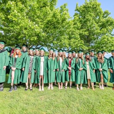 2024 CollegeNow Graduates from Groton High School in cap and gown