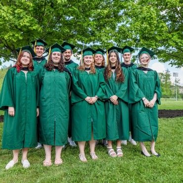 2024 CollegeNow Graduates from Owego High School in cap and gown