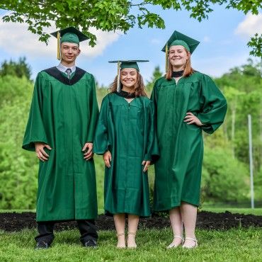 2024 CollegeNow Graduates from Spencer-Van Etten High School in cap and gown