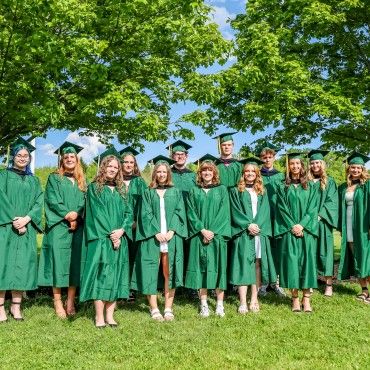 2024 CollegeNow Graduates from Tioga High School in cap and gown